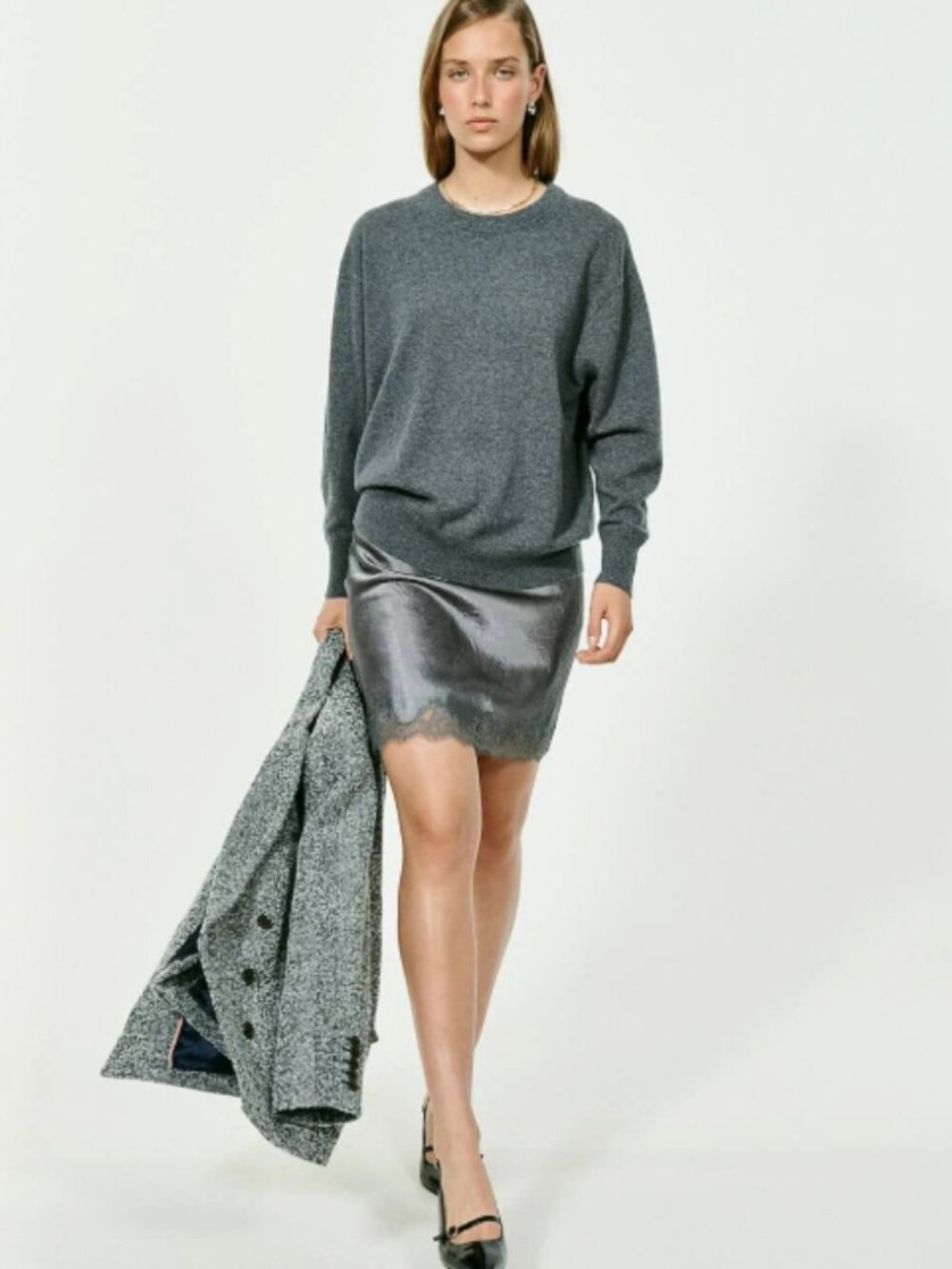 J Crew Cashmere relaxed crewneck sweater -XS - Picture 2 of 8